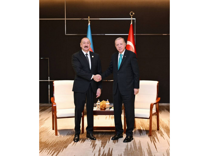 Prezident İlham Əliyevin Rəcəb Tayyib Ərdoğanla görüşü keçirilib - YENİLƏNİB 
