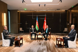 Prezident İlham Əliyevin Rəcəb Tayyib Ərdoğanla görüşü keçirilib - YENİLƏNİB 