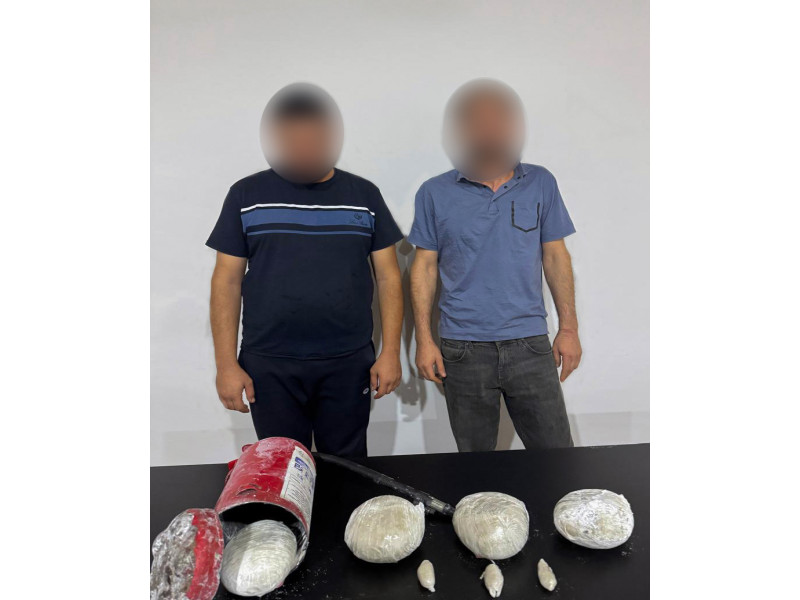 Yanğınsöndürən balonundan 2 kq metamfetamin aşkarlanıb