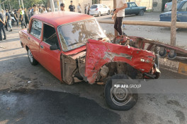 Tovuzda yol qəzasında iki nəfər xəsarət alıb - FOTO 