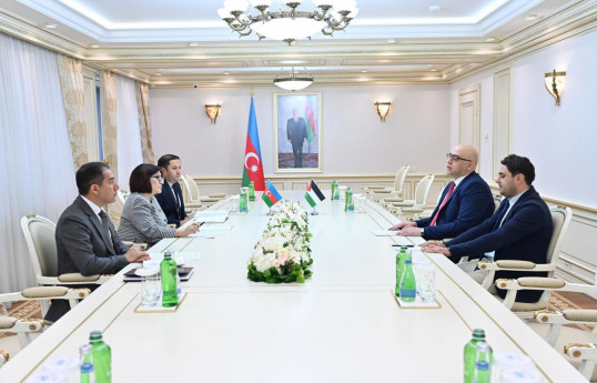 Sahibə Qafarova Fələstin və İordaniyanın Azərbaycandakı səfirləri ilə görüşüb