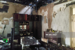 Gəncədə 4 otaqlı ev yanıb, ər və arvad tüstüdən zəhərlənib - FOTO  - YENİLƏNİB 