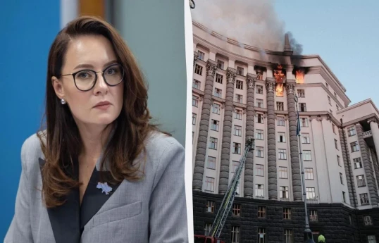 Ukrayna Baş naziri: “Hücum nəticəsində ilk dəfə Hökumət binası zədələndi”