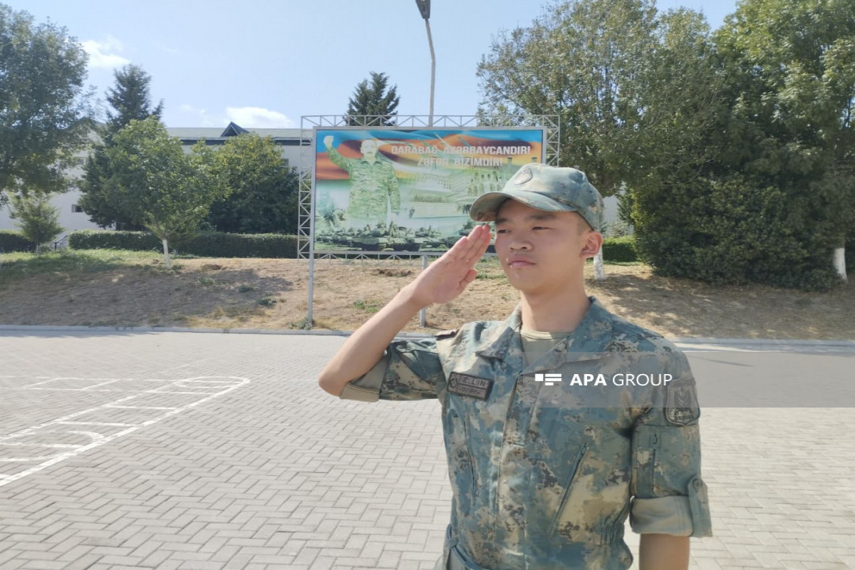 Azərbaycan Ordusunun çinli əsgəri: Qalib ordunun sıralarında xidmət etmək qürurludur - FOTO  - VİDEO 