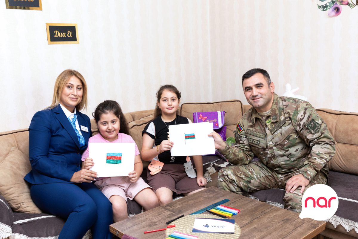 “Nar” və “YAŞAT” Fondu Bilik günü münasibətilə şəhid övladlarını təbrik edib