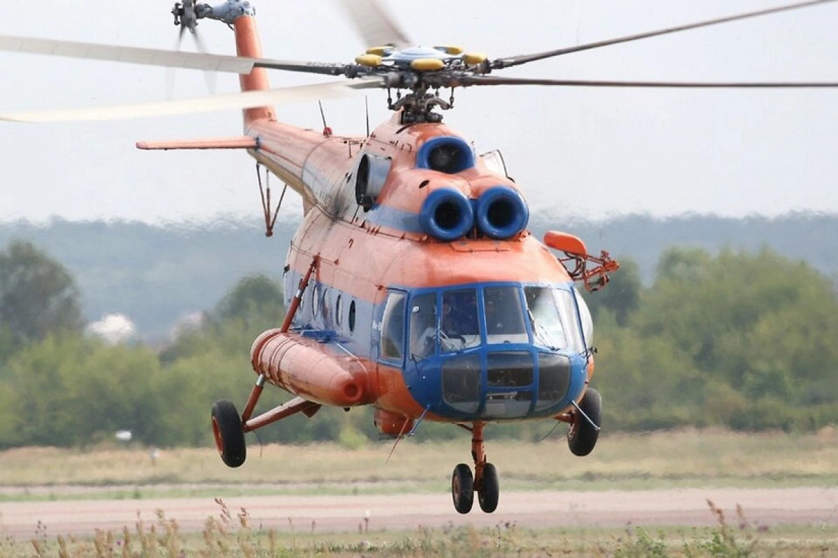 Rusiyada göyərtəsində 23 nəfərin olduğu helikopter sərt eniş edib