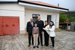 Prezident İlham Əliyev Xocavənd rayonunun Sos kəndində olub