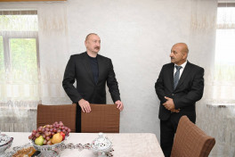 Prezident İlham Əliyev Xocavənd rayonunun Sos kəndində olub