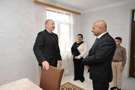 Prezident İlham Əliyev Xocavənd rayonunun Sos kəndində olub