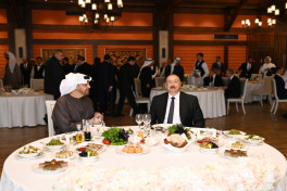Şuşada Azərbaycan liderinin adından BƏƏ Prezidentinin şərəfinə rəsmi nahar verilib