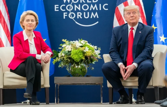 Ursula Fon der Lyayen Donald Trampla anti-Rusiya sanksiyalarını müzakirə edib