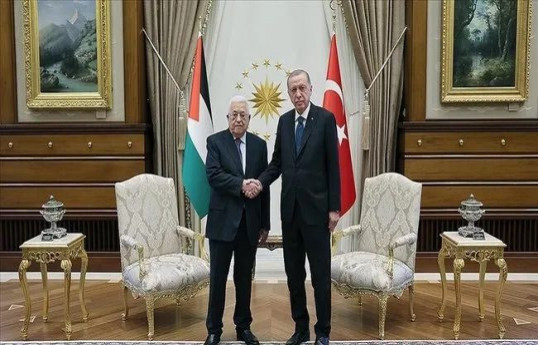 Ərdoğan Mahmud Abbasla görüşüb