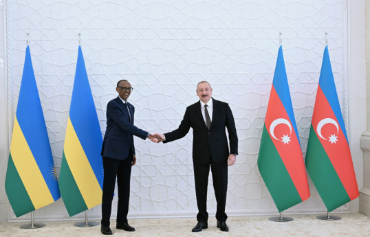 Ruanda Prezidentinin rəsmi qarşılanma mərasimi olub