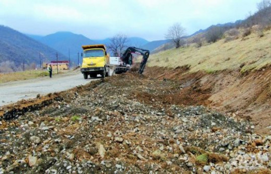 Astarada yağış suları, ucqar dağ kənd yollarına zərər verib - VİDEO 