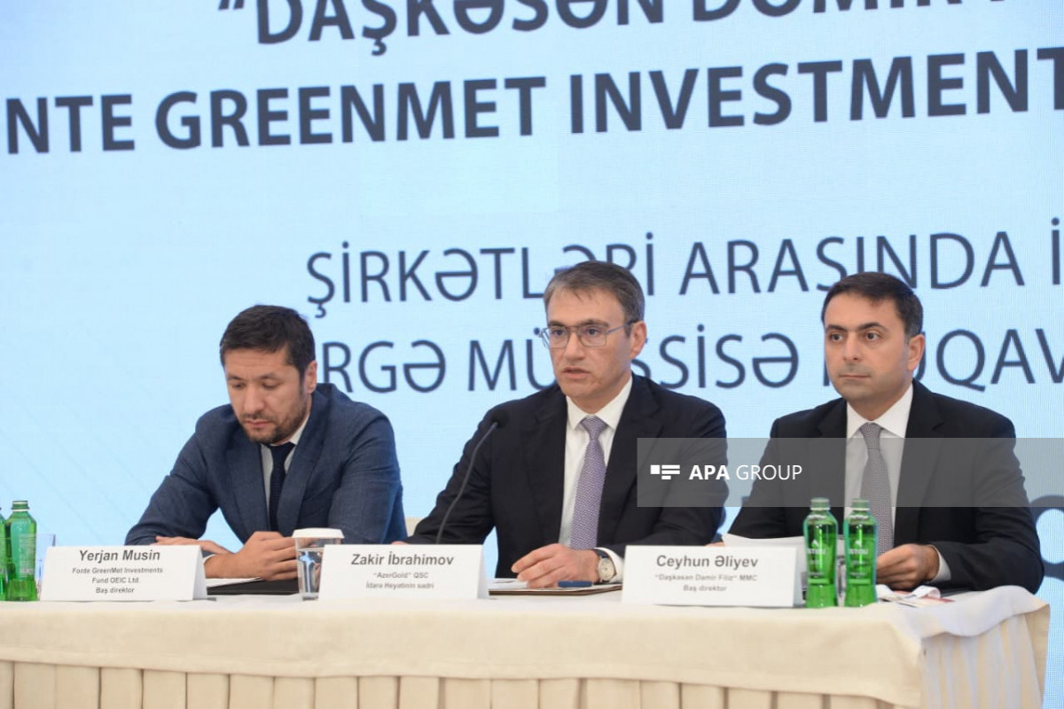 “AzerGold” sədri Daşkəsən dəmir filizi yataqlarının ehtiyatlarını açıqlayıb