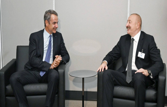 Prezident İlham Əliyev Yunanıstanın Baş naziri ilə görüşüb - YENİLƏNİB 