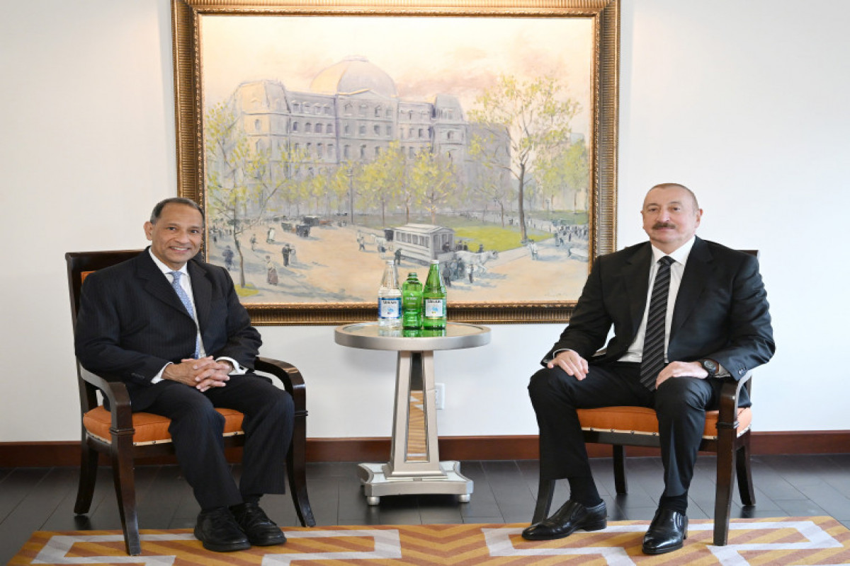 Prezident İlham Əliyev Nyu-Yorkda ABŞ Ticarət Palatasının baş vitse-prezidenti ilə görüşüb - YENİLƏNİB 