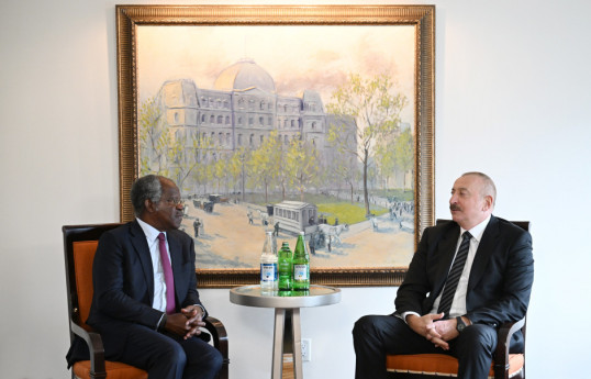 Prezident İlham Əliyev “Global Infrastructure Partners” şirkətinin təsisçisi, sədri və baş icraçı direktoru ilə görüşüb