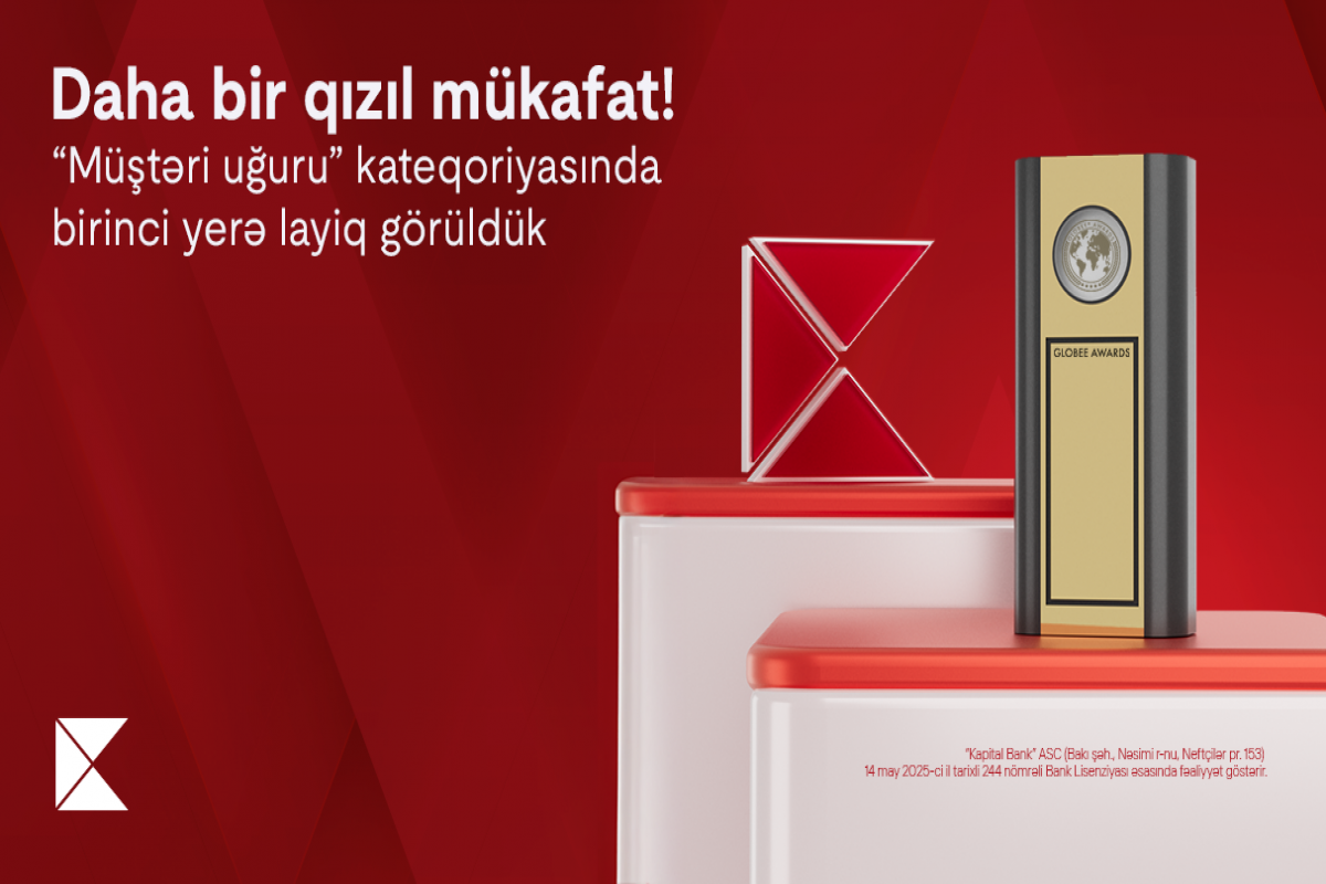 Kapital Bank “Globee–Innovation Awards”dan qızıl mükafata layiq görülüb
