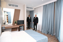 Prezident İlham Əliyev Yevlax Olimpiya İdman Kompleksinin açılışında iştirak edib