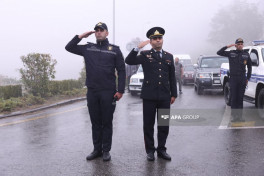 Laçında şəhidlərin xatirəsi bir dəqiqəlik sükutla yad olunub - FOTO 