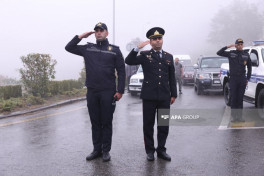 Laçında şəhidlərin xatirəsi bir dəqiqəlik sükutla yad olunub - FOTO 
