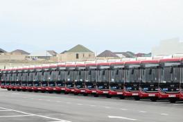 Prezident İlham Əliyev “BakuBus” MMC-nin Gəncə Avtoparkının açılışında iştirak edib