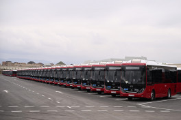 Prezident İlham Əliyev “BakuBus” MMC-nin Gəncə Avtoparkının açılışında iştirak edib