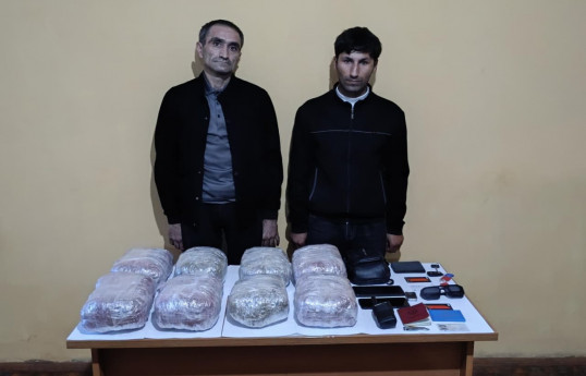 İranla sərhəddə 2 nəfər 8 kq narkotiklə saxlanılıb - FOTO 