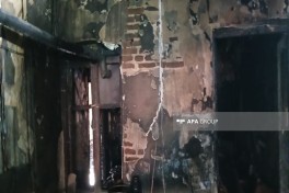 Gəncədə yaşayış binasında yanğın olub, sakinlər təxliyə edilib - FOTO 