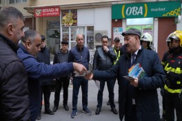 FHN Bakıda yayayış kompleksində şərti yanğın təlimi keçirib - VİDEO 