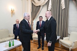 Azərbaycan Prezidenti Cevdet Yılmazı qəbul edib