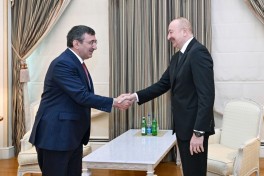 Azərbaycan Prezidenti Cevdet Yılmazı qəbul edib