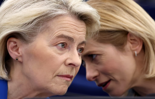 Avropa Komissiyasının Prezidenti Ursula von der Leyen, Avropa İttifaqının (Aİ) xarici siyasət və təhlükəsizlik məsələləri üzrə ali nümayəndəsi Kaya Kallas