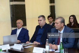 Mina təhlükəsinə qarşı birgə fəaliyyət mövzusunda ictimai müzakirə keçirilib - FOTO 