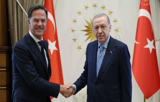 NATO-nun Baş katibi Mark Rutte, Türkiyə Prezidenti Rəcəb Tayyib Erdoğan