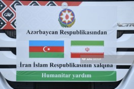 Azərbaycandan göndərilən humanitar yardım karvanı sərhəddən keçərək İrana yola salınıb - FOTO  - VİDEO  - YENİLƏNİB 