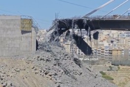 İsrail və ABŞ-ın bombaladığı Kərəclə Tehranı birləşdirən körpünün  GÖRÜNTÜLƏRİ 