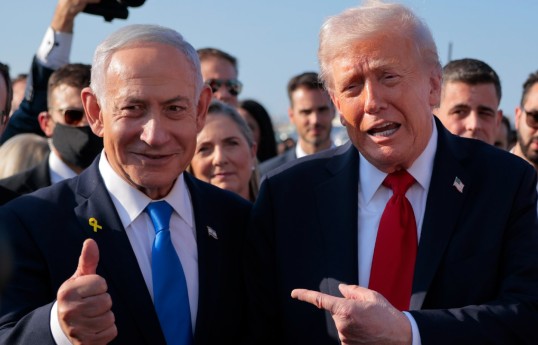 İsrailin Baş naziri Benyamin Netanyahu, ABŞ Prezidenti Donald Tramp
