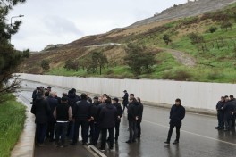 Kəmaləddin Heydərov Badamdarda sürüşmə sahəsinə baxış keçirib - VİDEO 