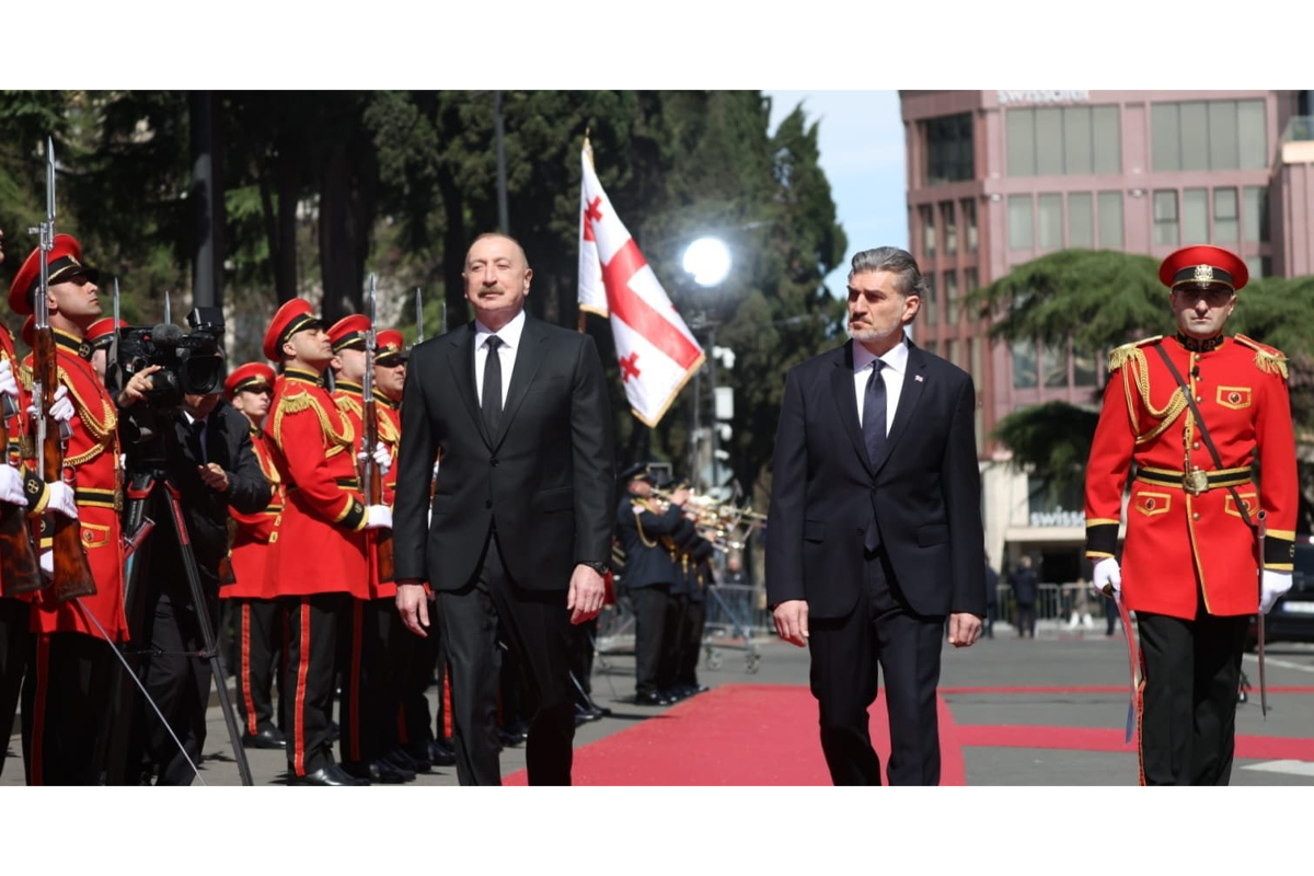 Prezident İlham Əliyev və Gürcüstan Prezidenti Mixeil Kavelaşvili