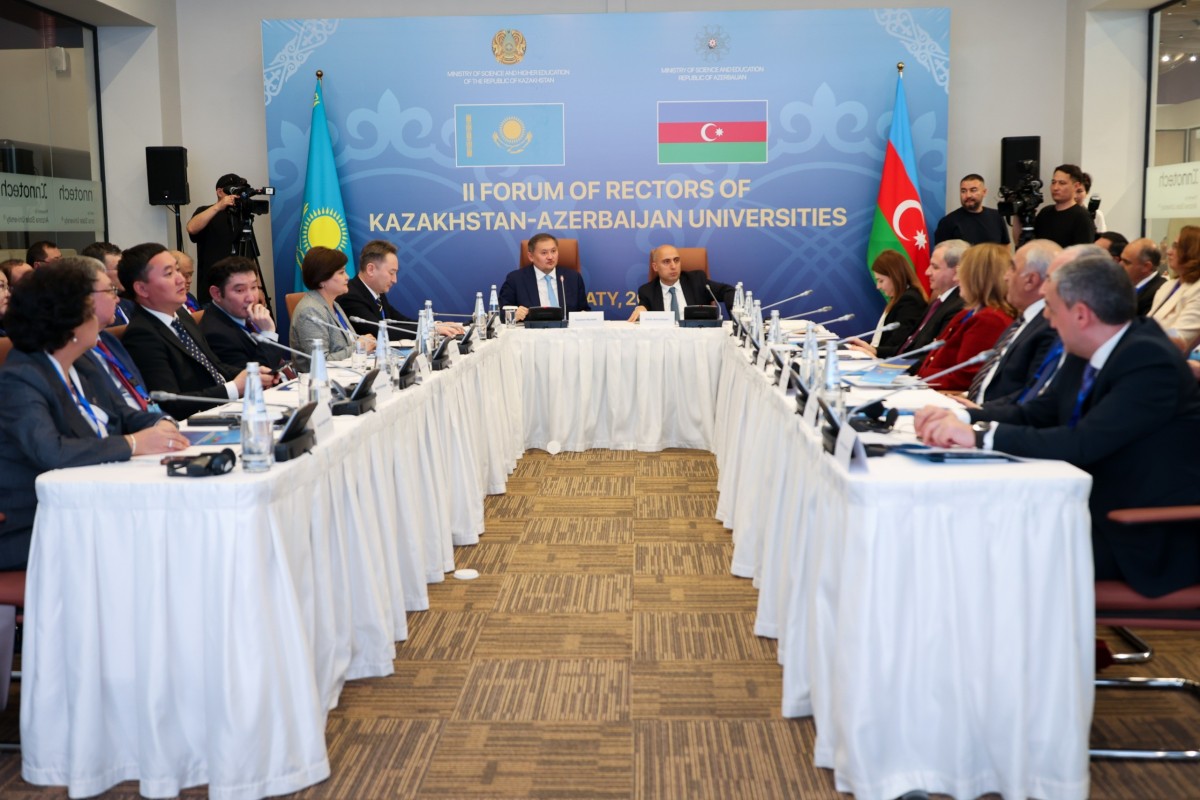Qazaxıstan və Azərbaycan ali məktəblərinin II Rektorlar Forumu keçirilib