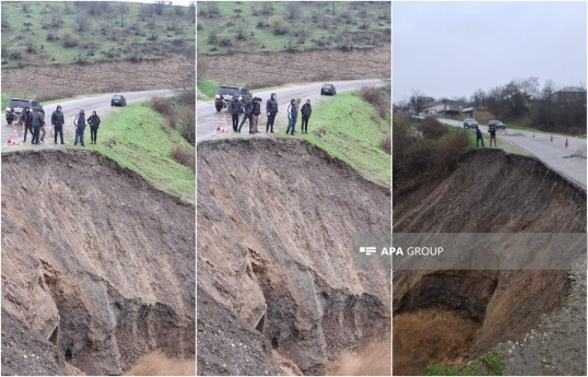 ​​​​​​​Qusarda leysan yol-körpü infrastrukturuna ziyan vurub - FOTO 
