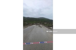 Sel Siyəzəndə körpünü uçurub - FOTO  - YENİLƏNİB 