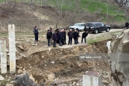 ​​​​​​​Qusarda leysan yol-körpü infrastrukturuna ziyan vurub - FOTO 