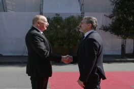 Prezident İlham Əliyevin Tbilisidə rəsmi qarşılanma mərasimi olub - YENİLƏNİB  - FOTO 