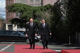 Prezident İlham Əliyevin Tbilisidə rəsmi qarşılanma mərasimi olub - YENİLƏNİB  - FOTO 