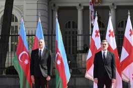 Prezident İlham Əliyevin Tbilisidə rəsmi qarşılanma mərasimi olub - YENİLƏNİB  - FOTO 