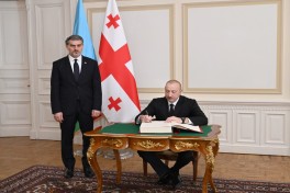 Prezident İlham Əliyev, Gürcüstan Prezidenti Mixeil Kavelaşvili
