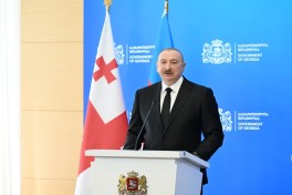 Prezident İlham Əliyev və Baş nazir İrakli Kobaxidze mətbuata bəyanatlarla çıxış ediblər - YENİLƏNİB-1  - VİDEO 